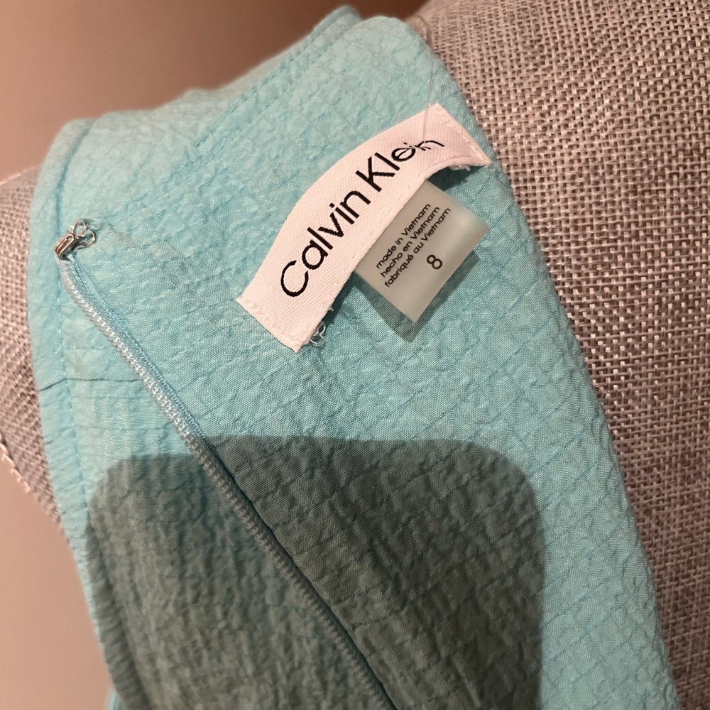 Calvin Klein Mint Knot-Front Sleeveless Maxi Dress - Picture 3 of 3
